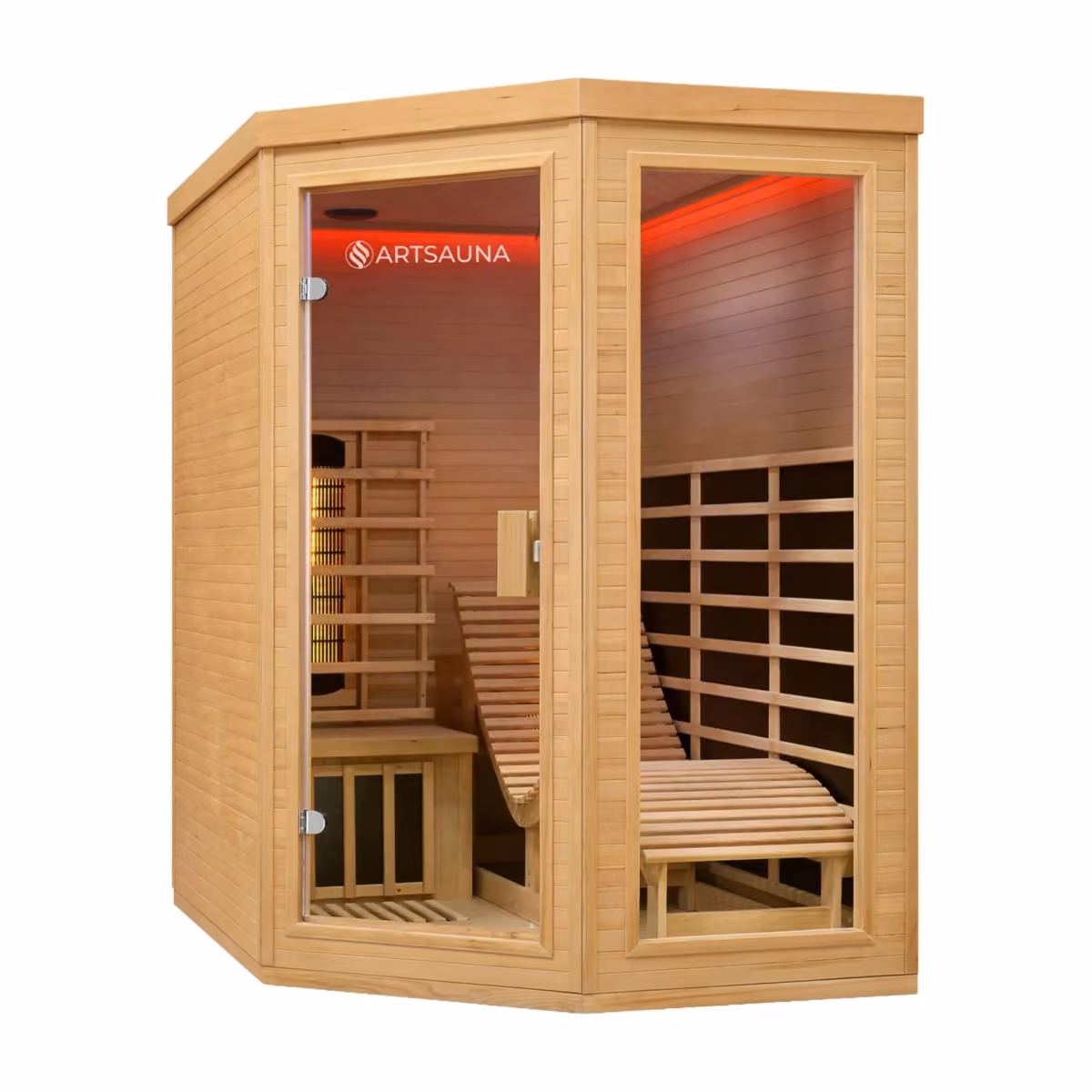 Artsauna Esbjerg Infrarotkabine, Schrägansicht