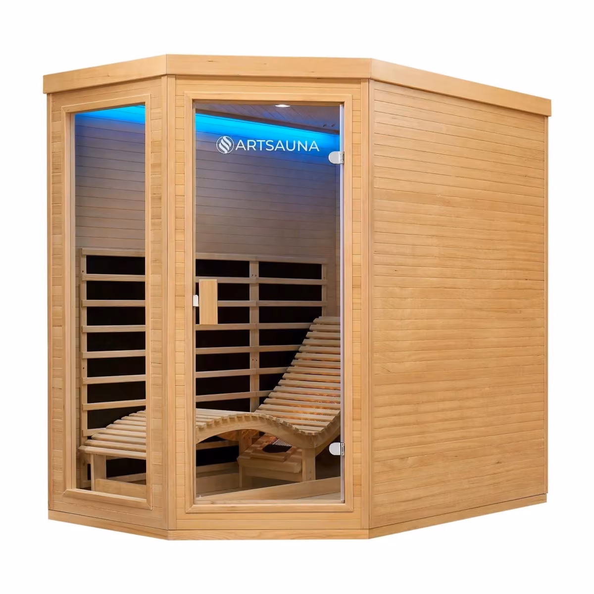 Artsauna Kolding Infrarotkabine, Schrägansicht