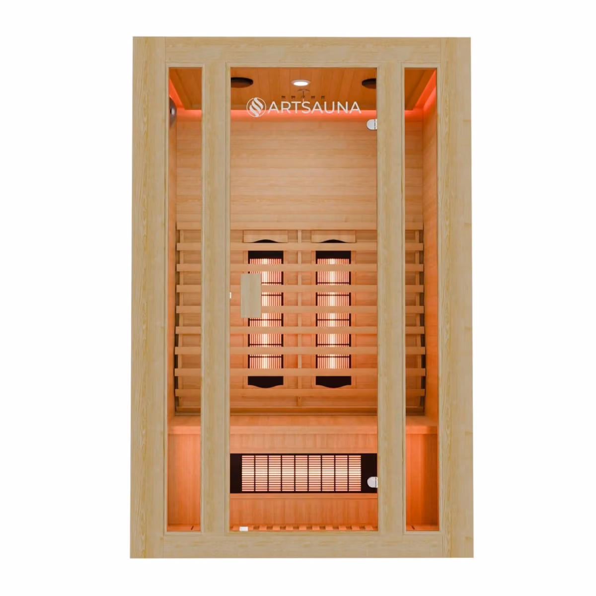 Artsauna Nyborg S120V Infrarotkabine, Frontansicht