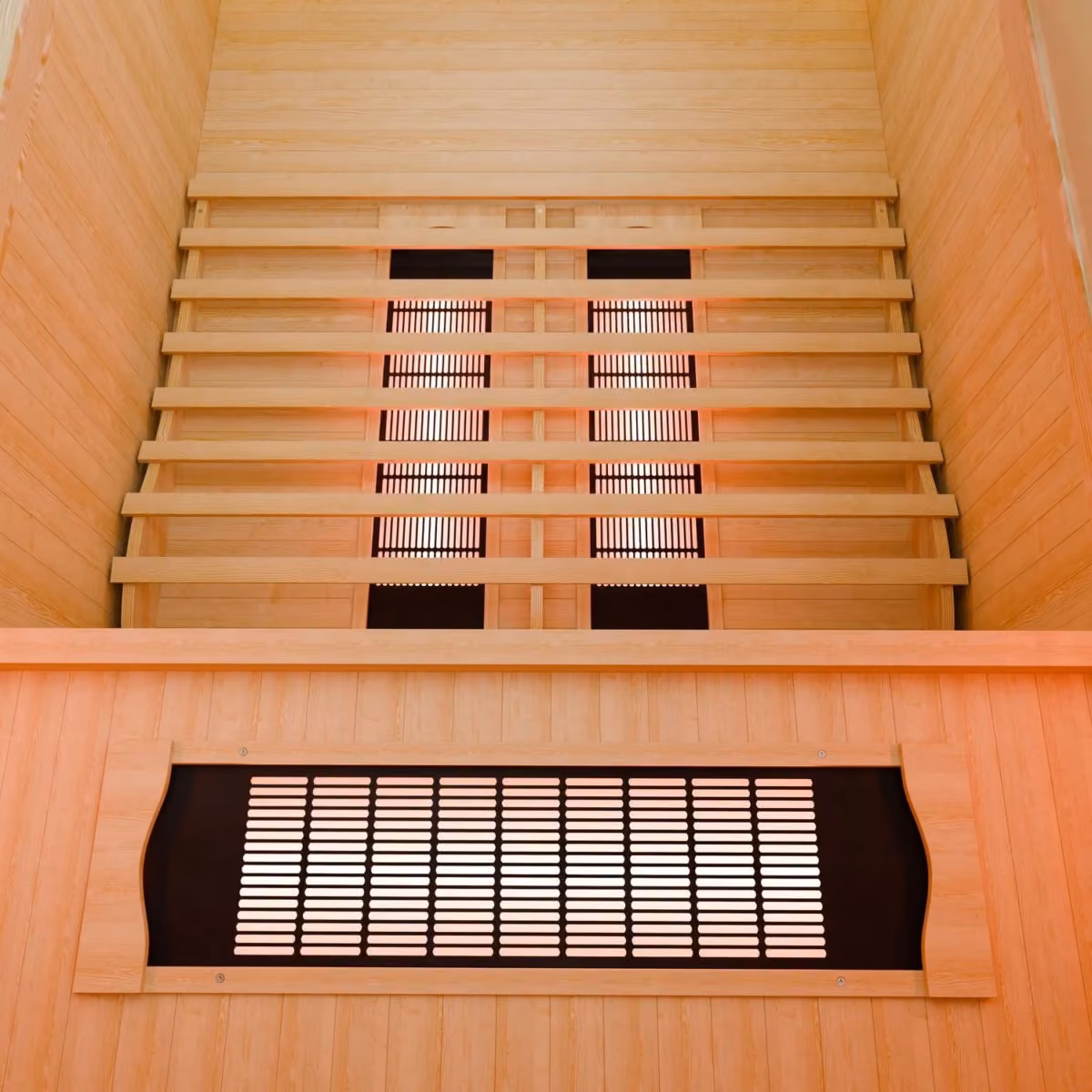 Artsauna Nyborg S120V Infrarotkabine, Detail Vollspektrumstrahler