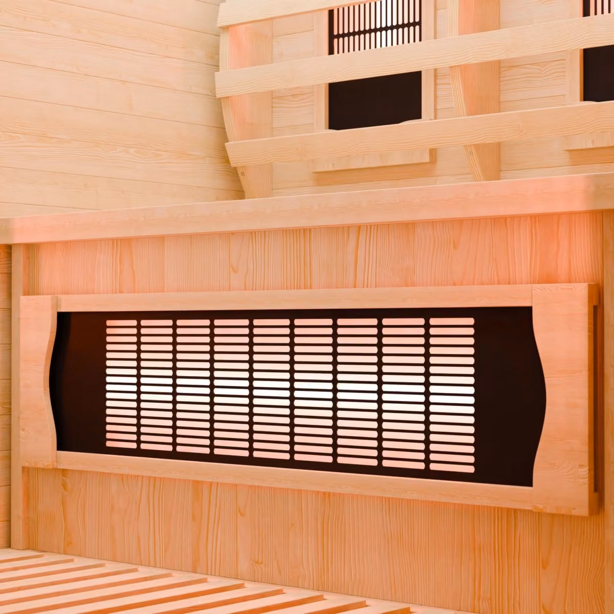 Artsauna Nyborg S90V Infrarotkabine, Detail Strahler
