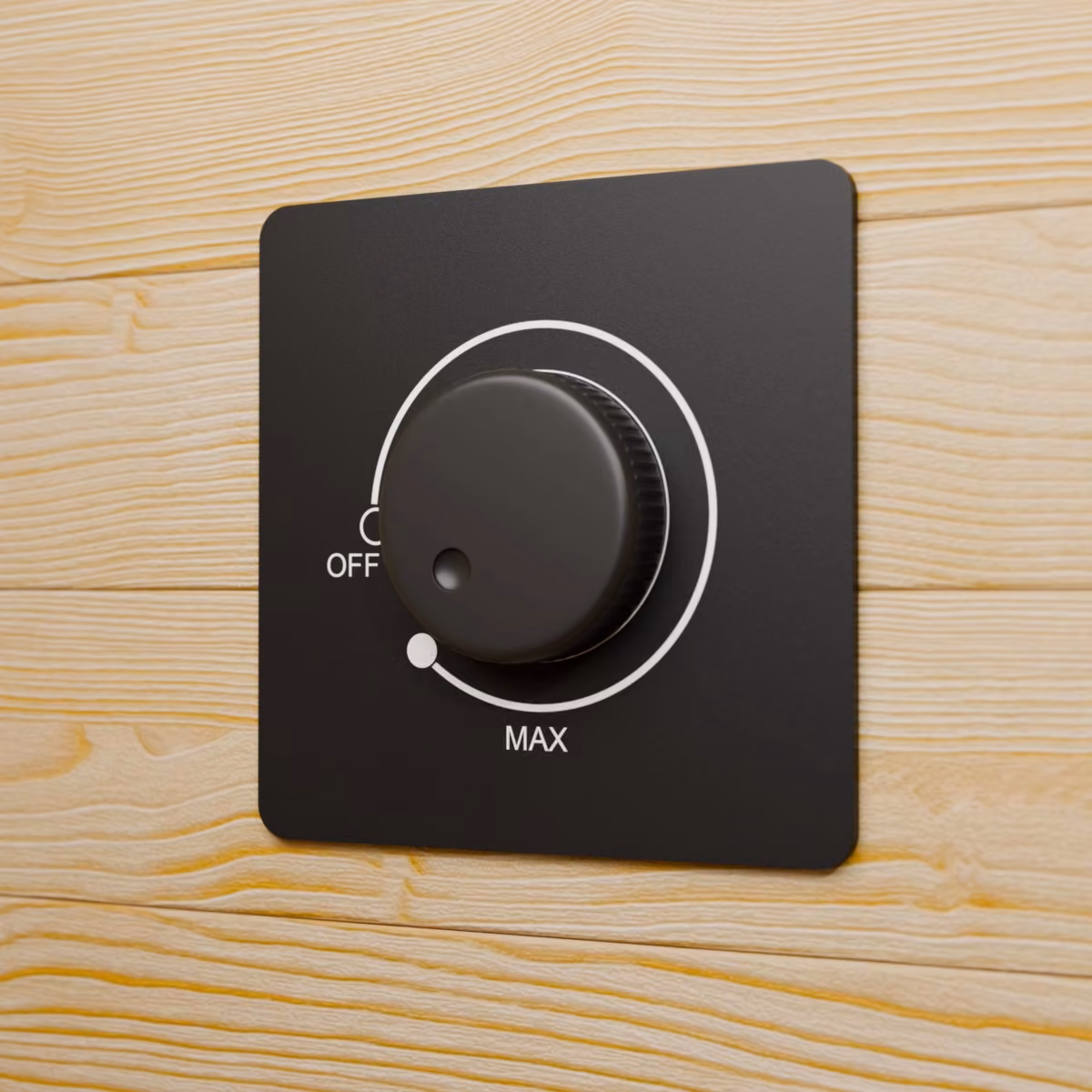 Artsauna Trondheim 120 Infrarotkabine, Regler im Innenraum